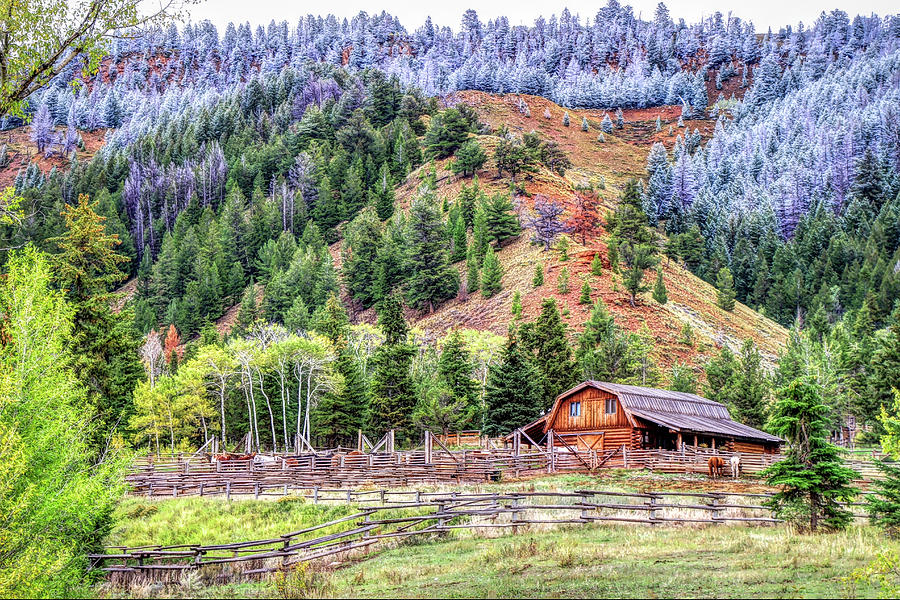 Grand Teton National Park Photograph - Gros Ventre River Ranch 2 #1 by Donna Kennedy