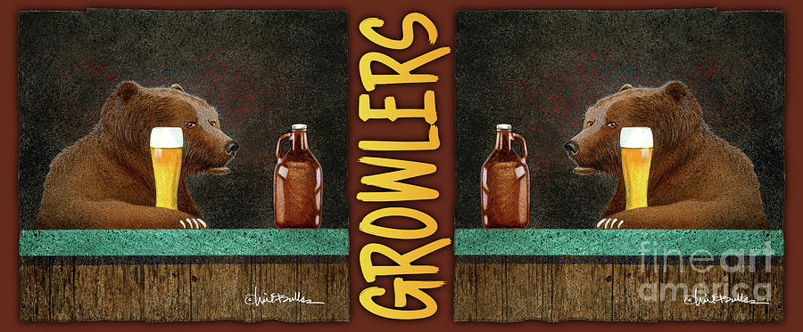 Growlers... #1 Painting by Will Bullas