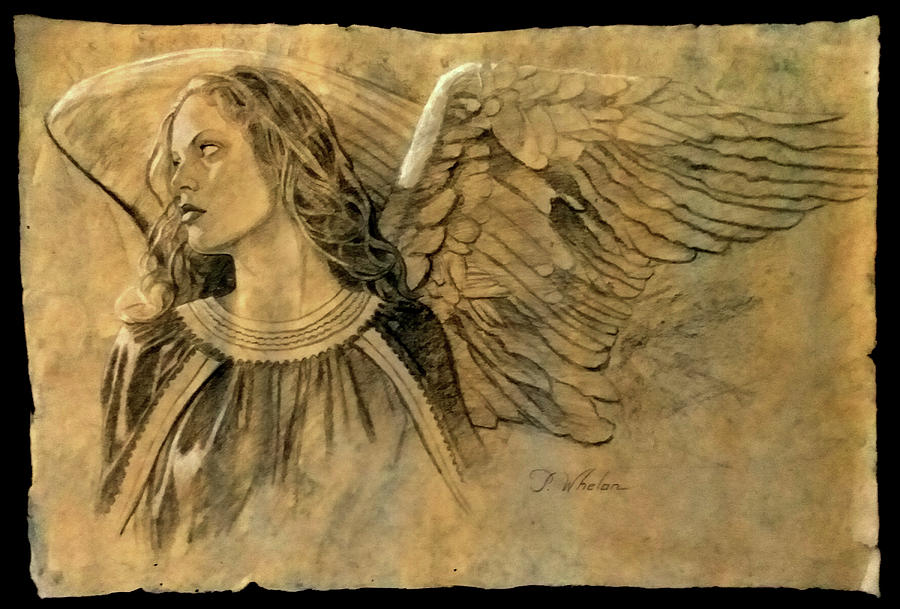 Guardian Angel Drawing by Patrick Whelan