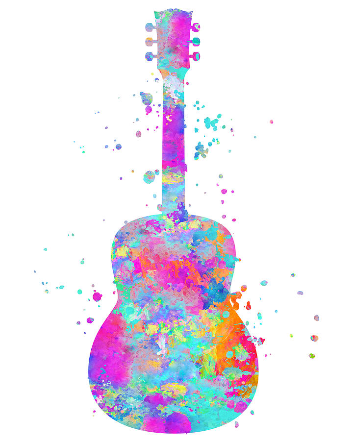 Guitar Painting - Guitar Art by Zuzi s Guitar Painting - Guitar Art by Zuzi s