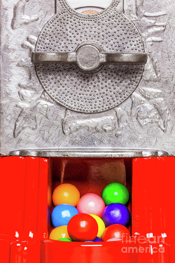 Gumballs in gumball machine #2 Photograph by Bryan Mullennix
