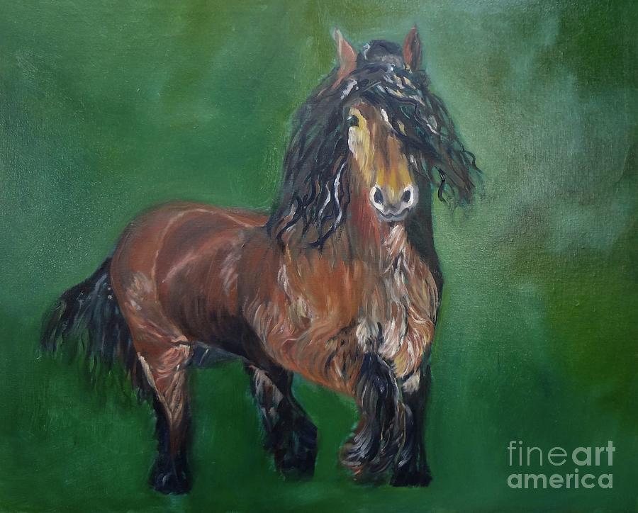 Gypsy Vanner  1 #2 Painting by Jenny Lee