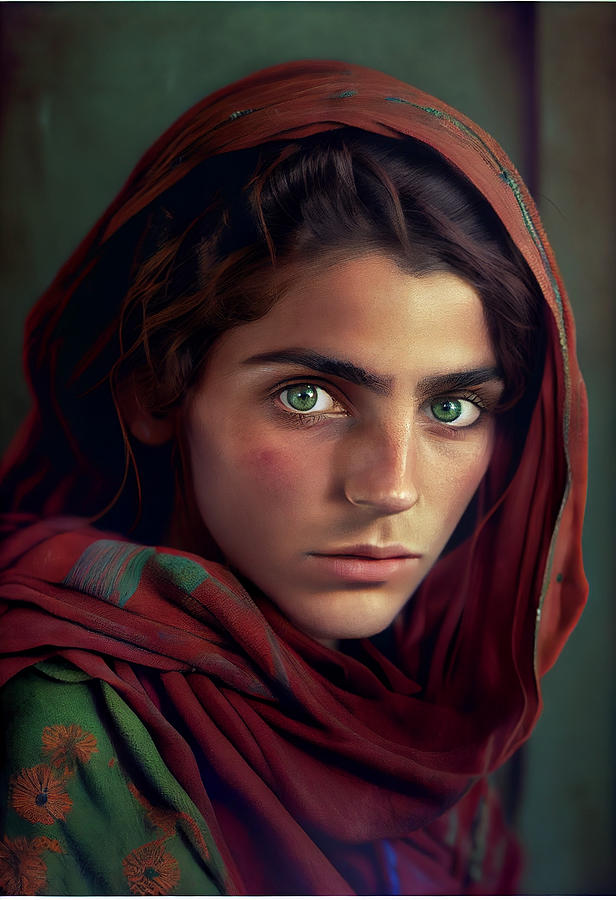 half body portrait of beautiful Kurdish young by Asar Studios Painting ...