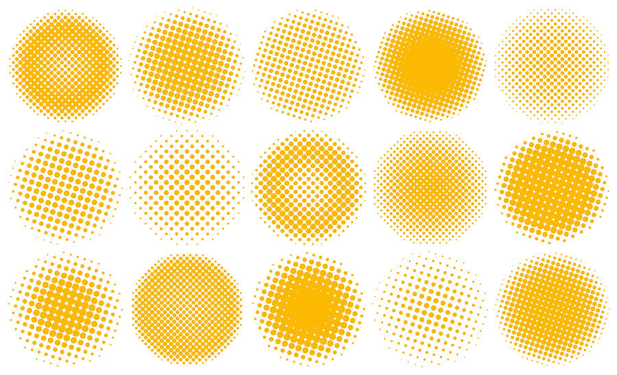 Halftone design elements #2 Drawing by Ulimi Halftone design elements #2 Drawing by Ulimi