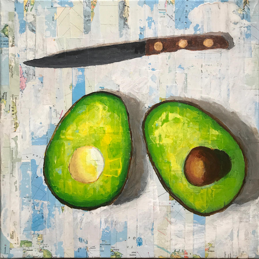2 Halves And A Knife Painting by Diana Betjes 2 Halves And A Knife Painting by Diana Betjes