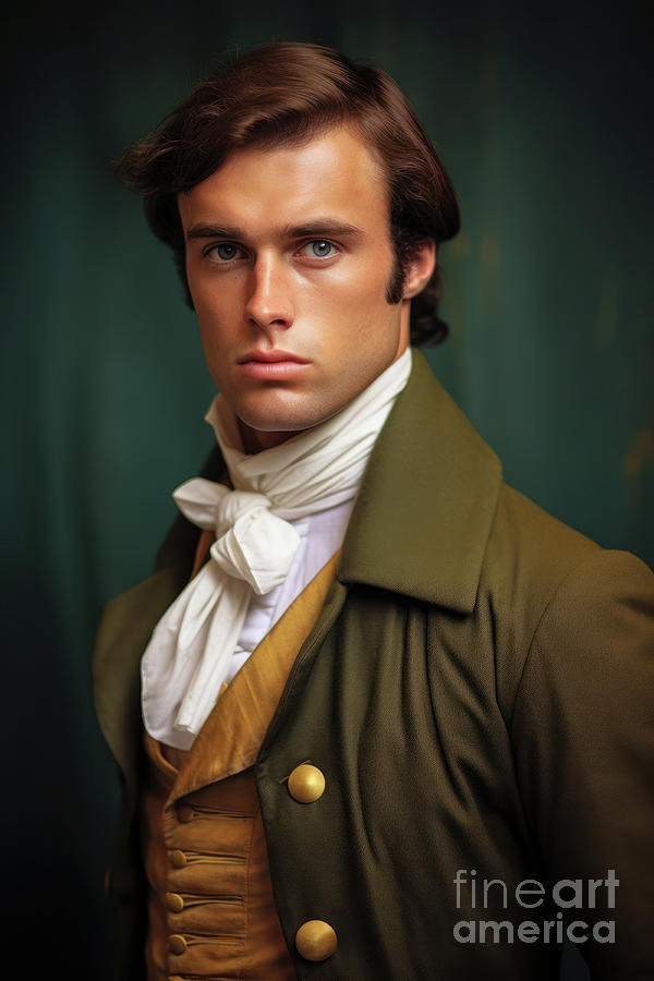 Handsome Regency Man Portrait Digital Art by Lee Avison - Fine Art America