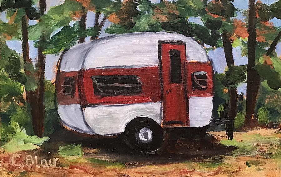 Happy Camper #2 Painting by Cynthia Blair