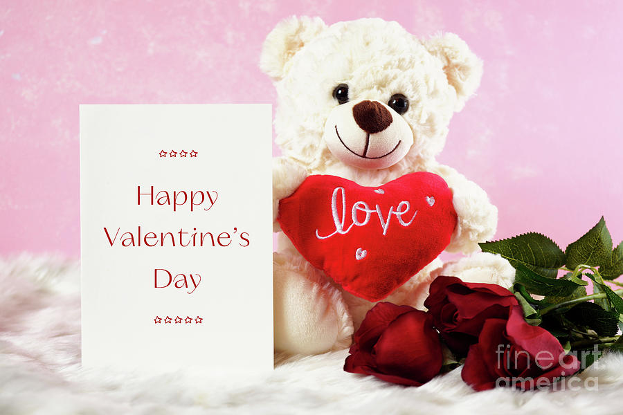 Happy Valentines Day Bears With Love #2 Photograph by Milleflore Images