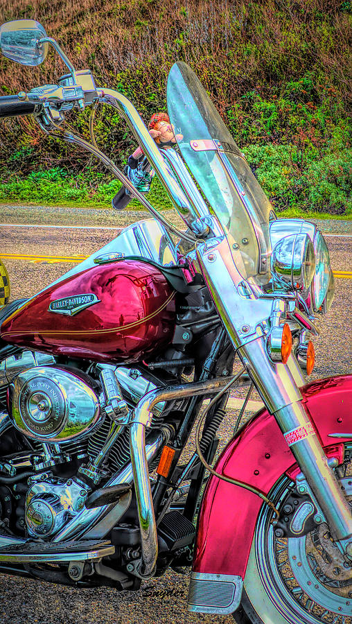 Harley Lights #2 Photograph by Barbara Snyder