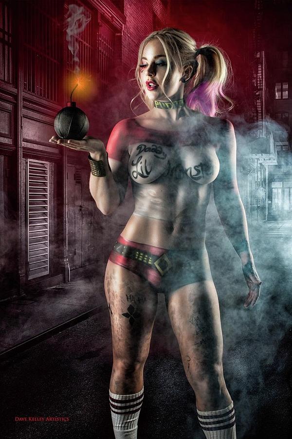 Harley Quinn Digital Art by Moff Raven. 