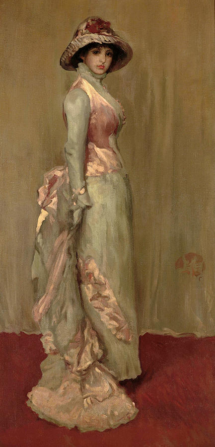 Harmony in Pink and Gray Lady Meux Painting by James Abbott McNeill ...