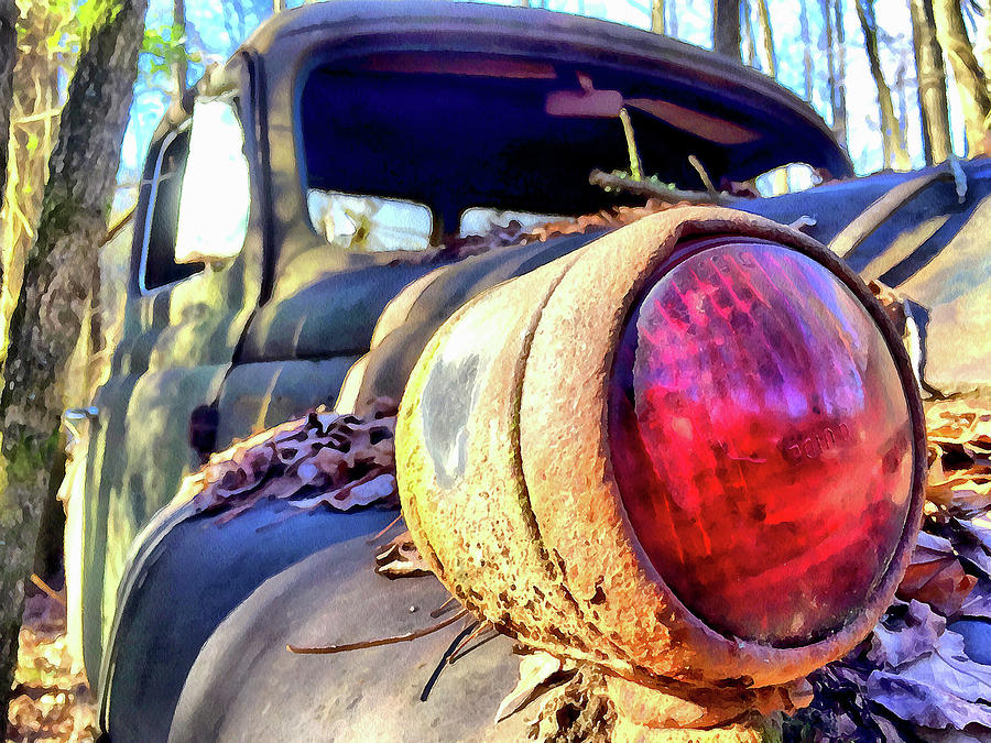 Headlight #2 Photograph by Claudia Fitzsimmons Headlight #2 Photograph by Claudia Fitzsimmons