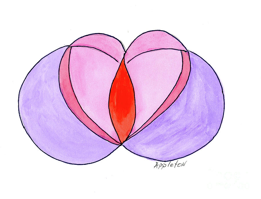 Heart Design #2 Painting by Norma Appleton