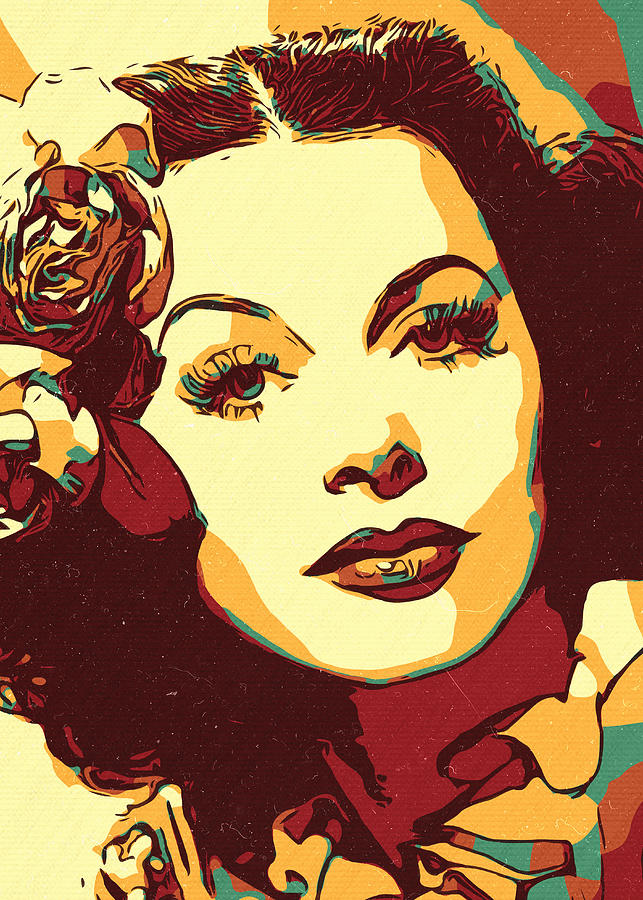 Hedy Lamarr Artwork Painting by New Art