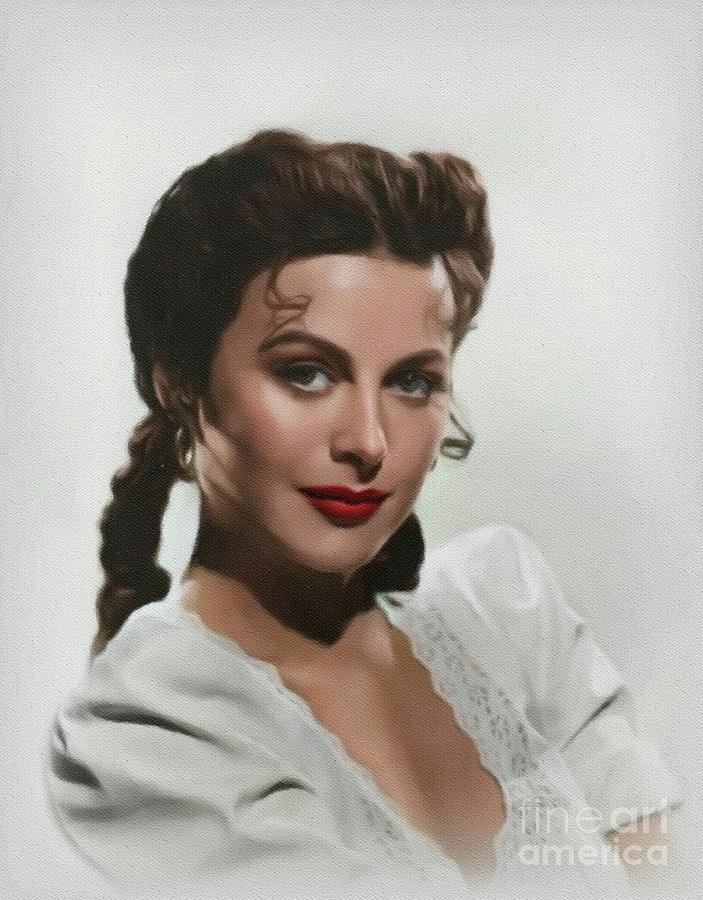Hedy Lamarr, Movie Legend Painting by John Springfield - Fine Art America