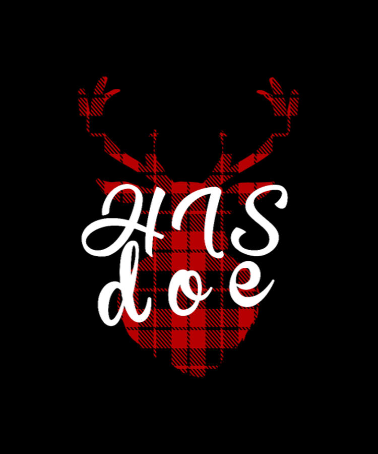 Her Buck His Doe Deer Antlers Couples Gift Digital Art By Tinh Tran Le