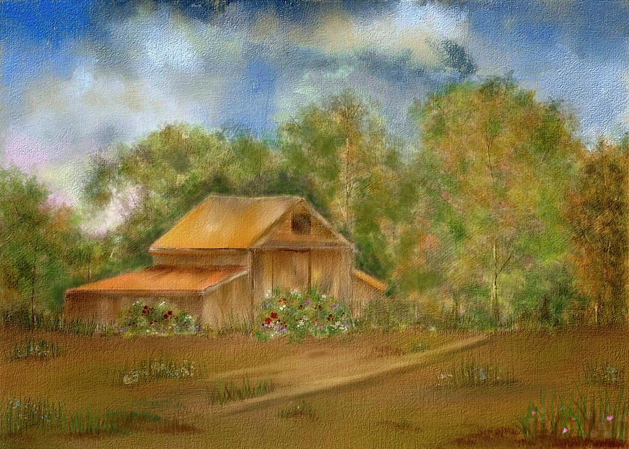 Hidden Barn #2 Digital Art by Mary Timman