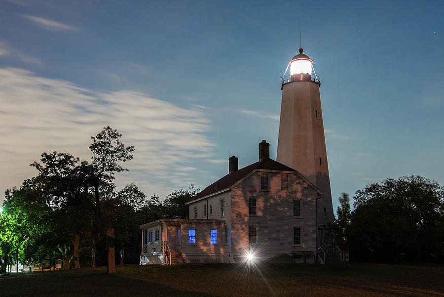 Historic Sandy Hook Lighthouse Photograph by Bob Cuthbert - Fine Art ...