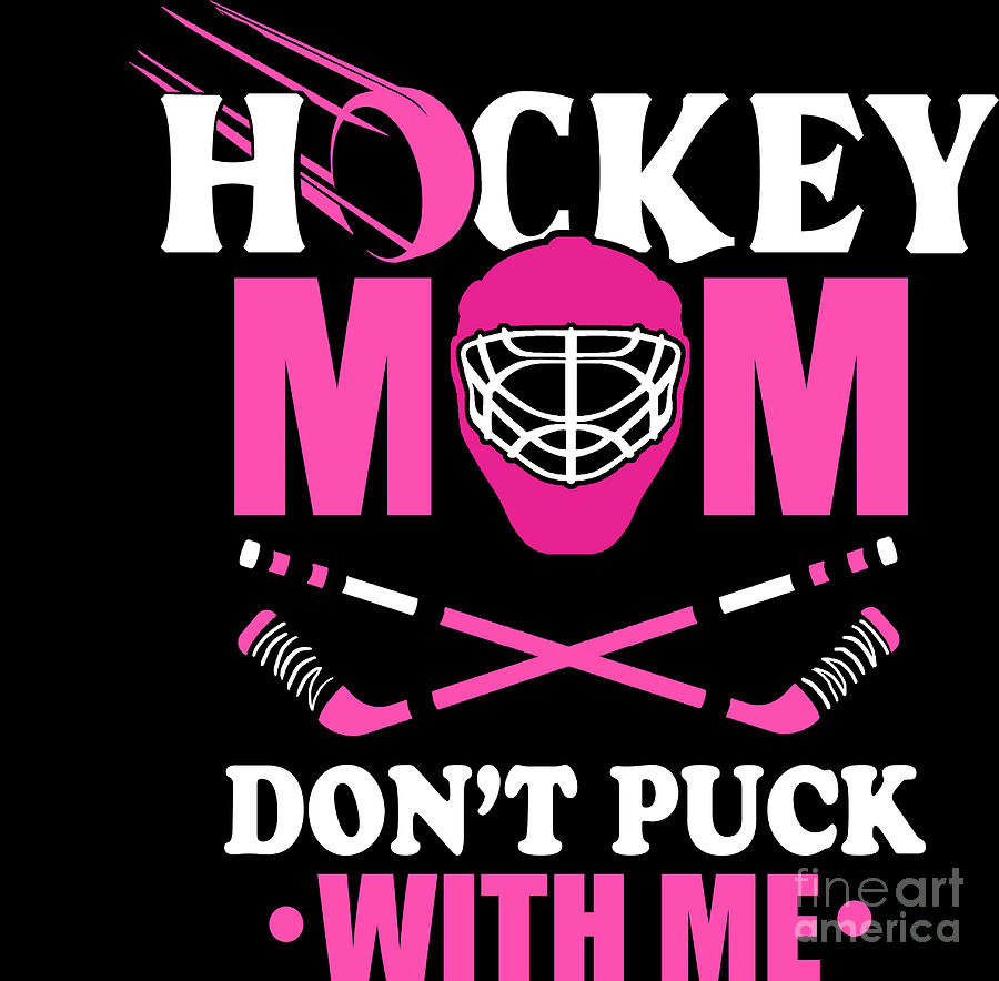 I Love Hockey Moms Funny Design Shirt