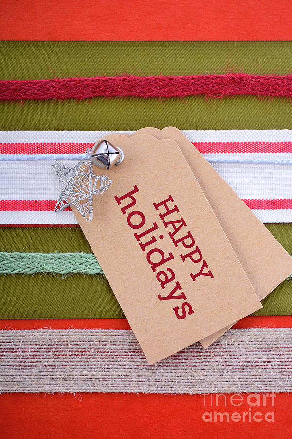 Holiday Gift Wrapping Background. #2 Photograph by Milleflore Images