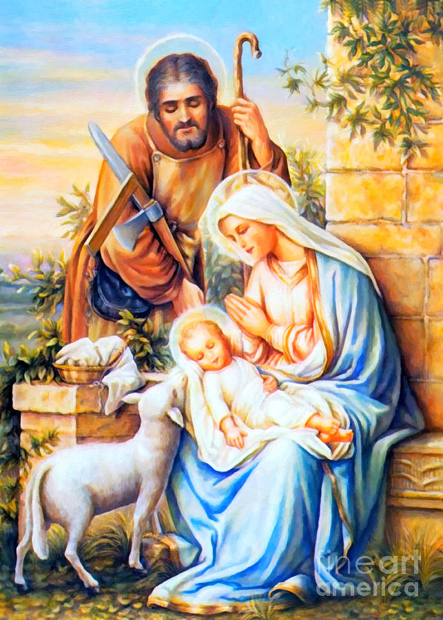 Holy Family Outdoor Painting by Munir Alawi - Fine Art America