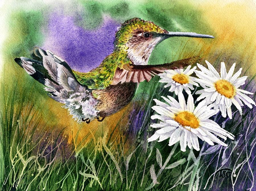 Hummingbird #2 Painting by Tammy Crawford