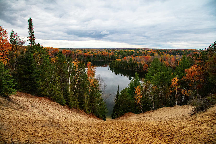 Huron Manistee National Forest fall colors in Michigan Photograph by ...