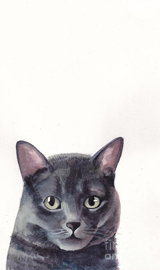 I am your Cat #2 Painting by Munkhzul Bundgaa