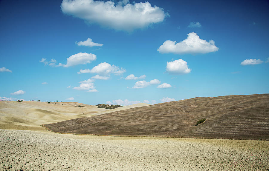 Idyllic landscape with meadow filed at Tuscany area   near Pienz #2 Photograph by Michalakis Ppalis