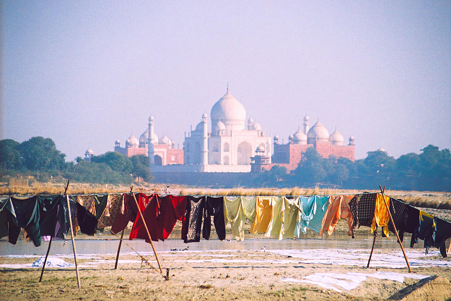 Taj Mahal / Laundry Photograph by Claude Taylor