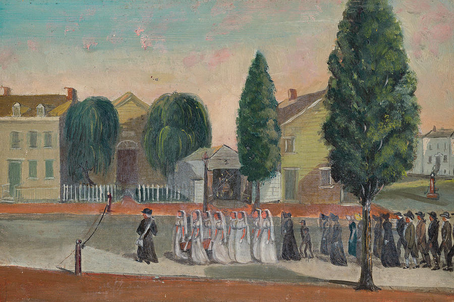Infant Funeral Procession #3 Painting by William P Chappel