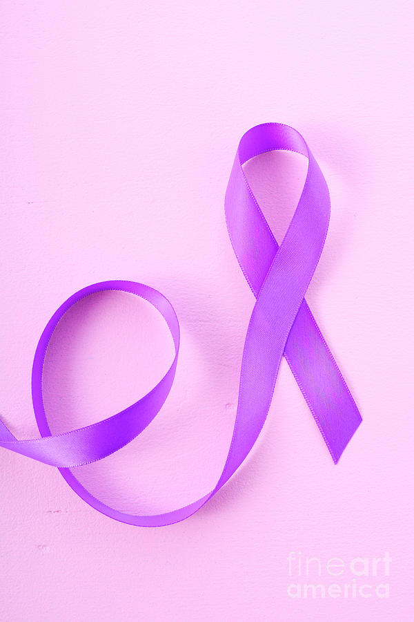 International Womens Day Purple Ribbon Symbol Photograph by Milleflore