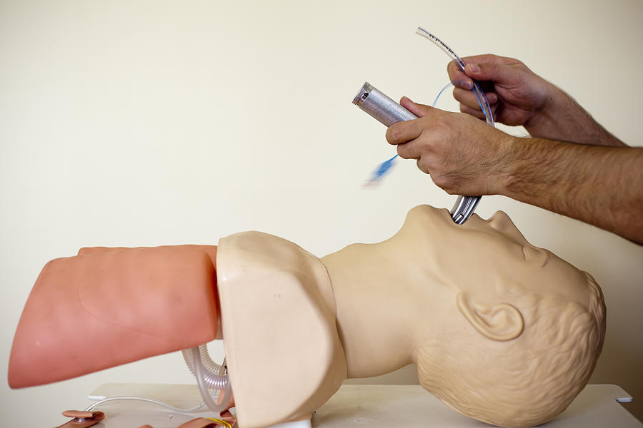 Intubation of a cpr doll XXXL #2 Photograph by Muratseyit