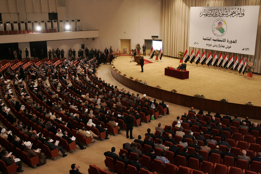 Iraq Parliament Convenes Following Inconclusive Election Photograph by Muhannad Falaah Iraq Parliament Convenes Following Inconclusive Election Photograph by Muhannad Falaah