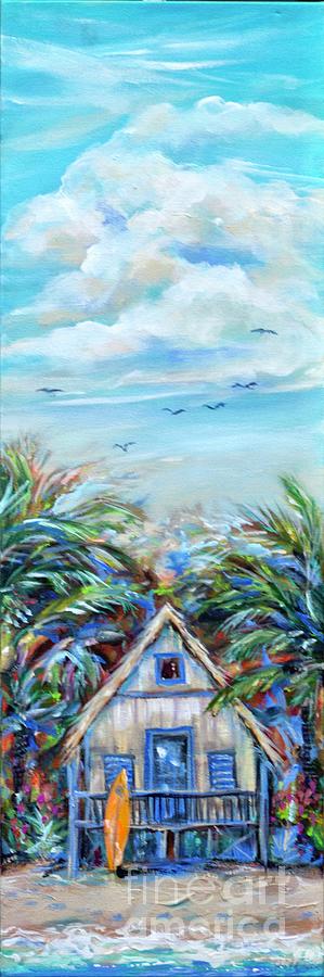 Island Bungalow #1 Painting by Linda Olsen
