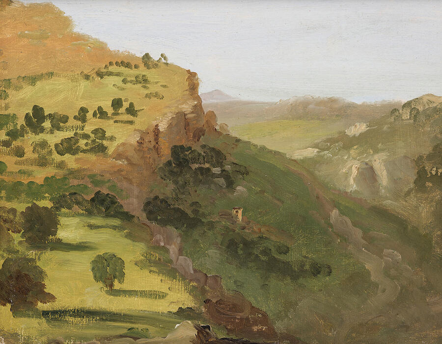 Italian Landscape, from 1841-1842 Painting by Thomas Cole