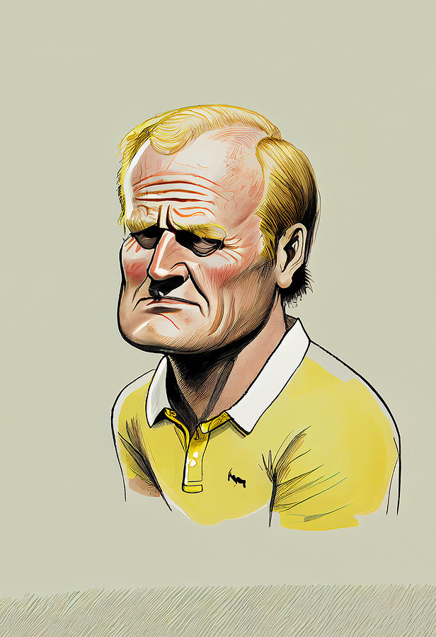 Jack Nicklaus Mixed Media - Jack Nicklaus Caricature #2 by Stephen Smith Galleries