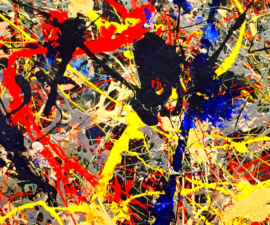 Jackson Pollock Vibrant Painting by Mohamed Batni - Pixels