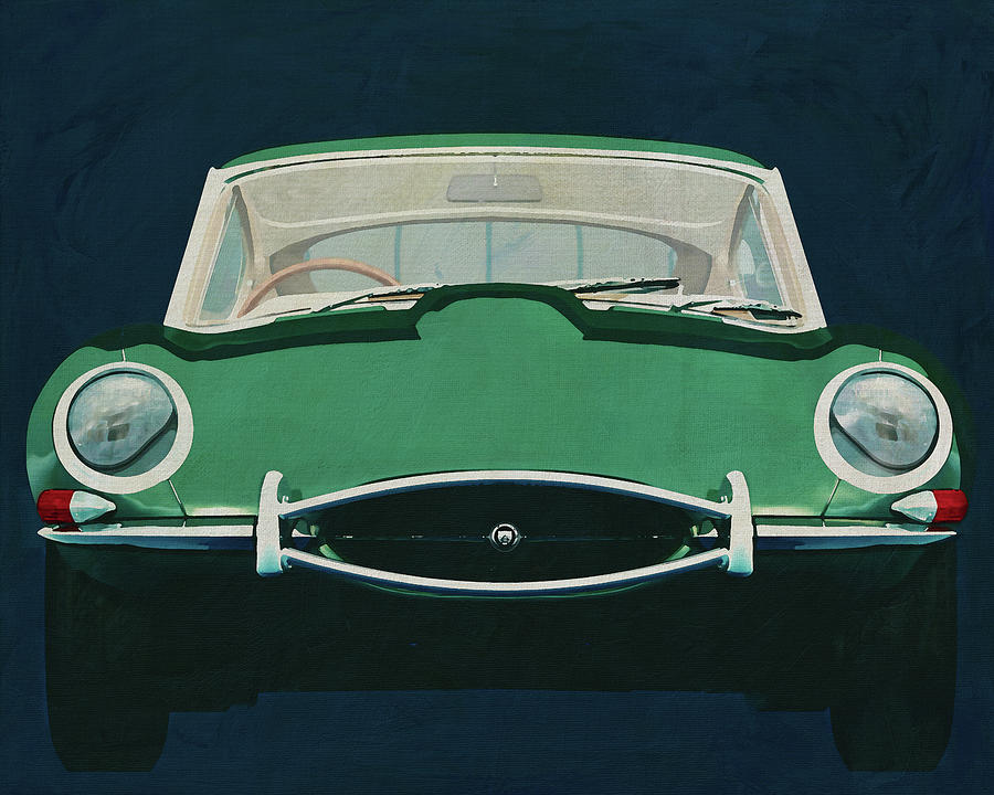 Jaguar E-Type 1960 #2 Painting by Jan Keteleer