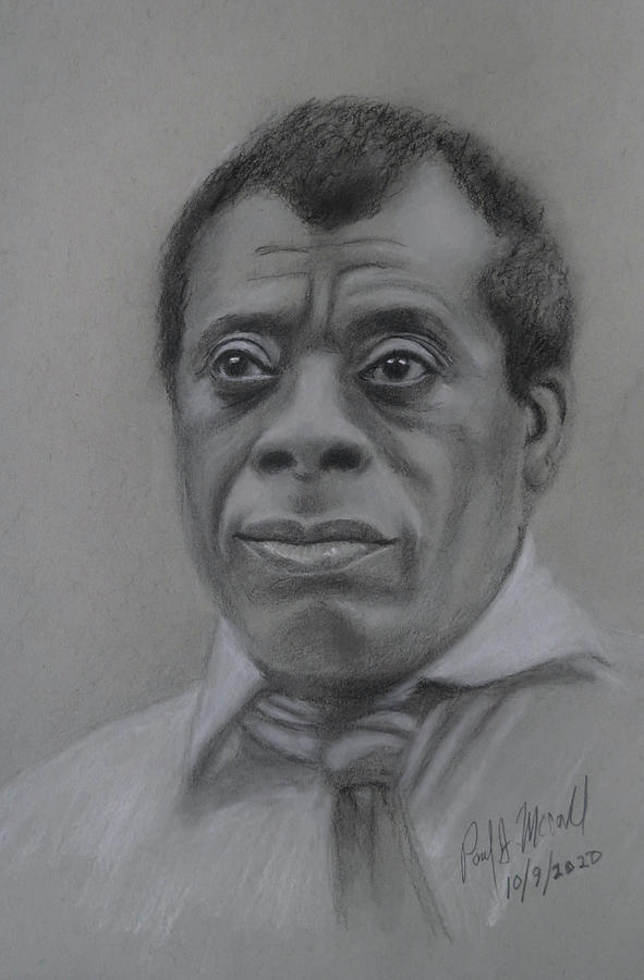 James Baldwin Drawing by Paul McCall