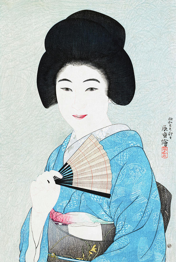 Japanese Woman Painting