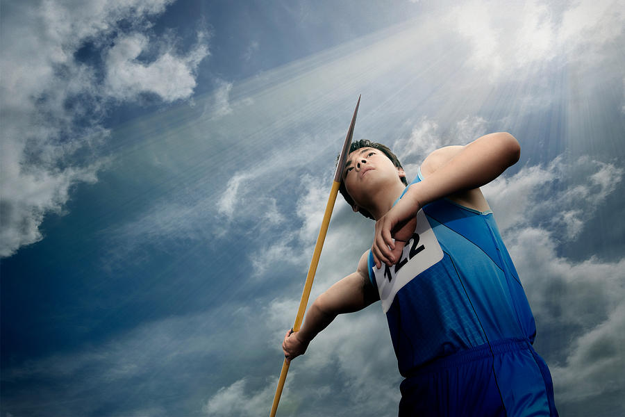 Javelin thrower #2 Photograph by Image Source