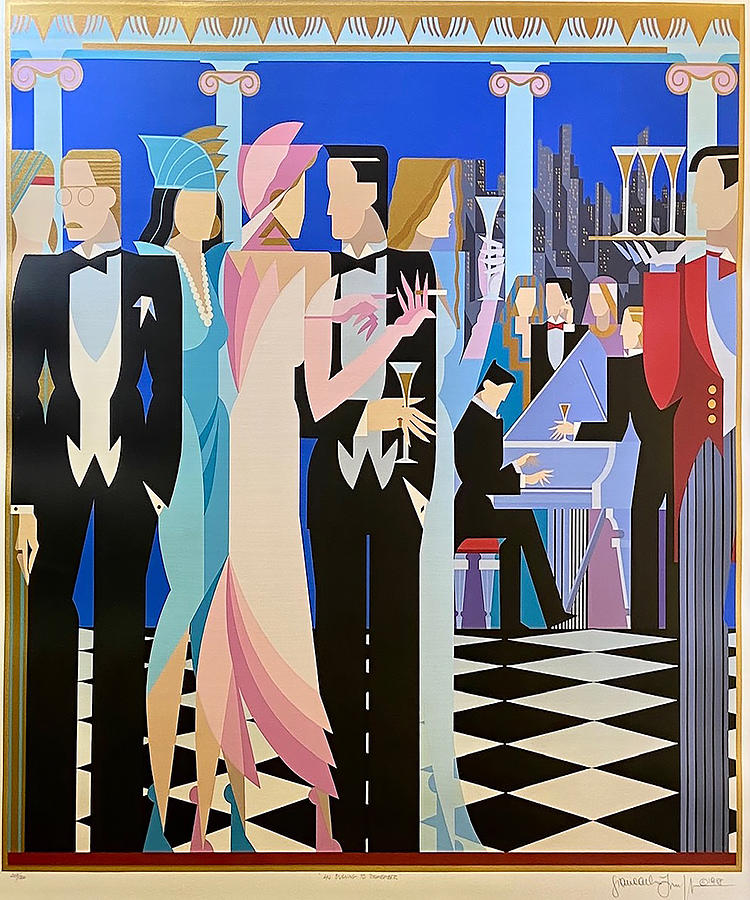 Jazz Age Painting by Noureddine Laaroussi