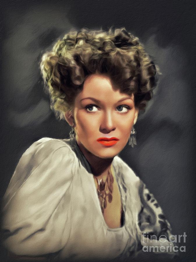 Jean Kent, Vintage Actress #2 Painting by Esoterica Art Agency