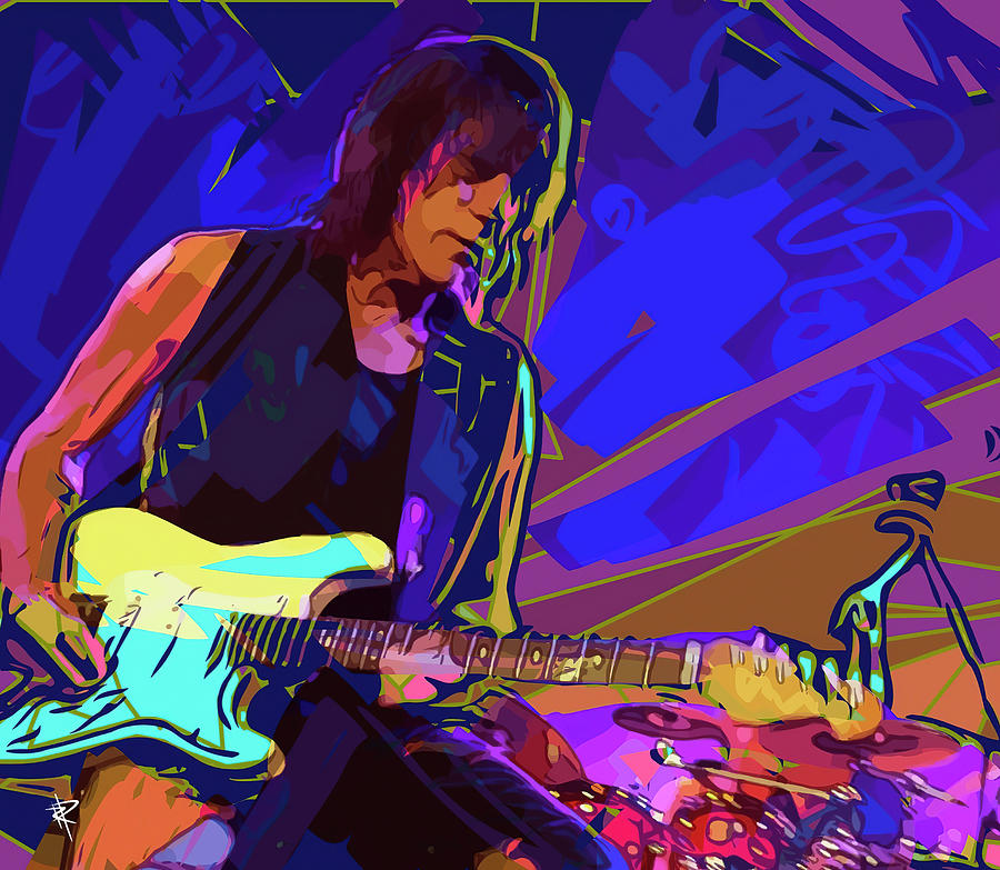 Jeff Beck Mixed Media - Jeff Beck #2 by Russell Pierce