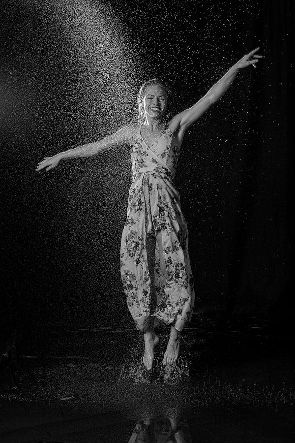 Jennah modeling water splash photos #2 Photograph by Dan Friend