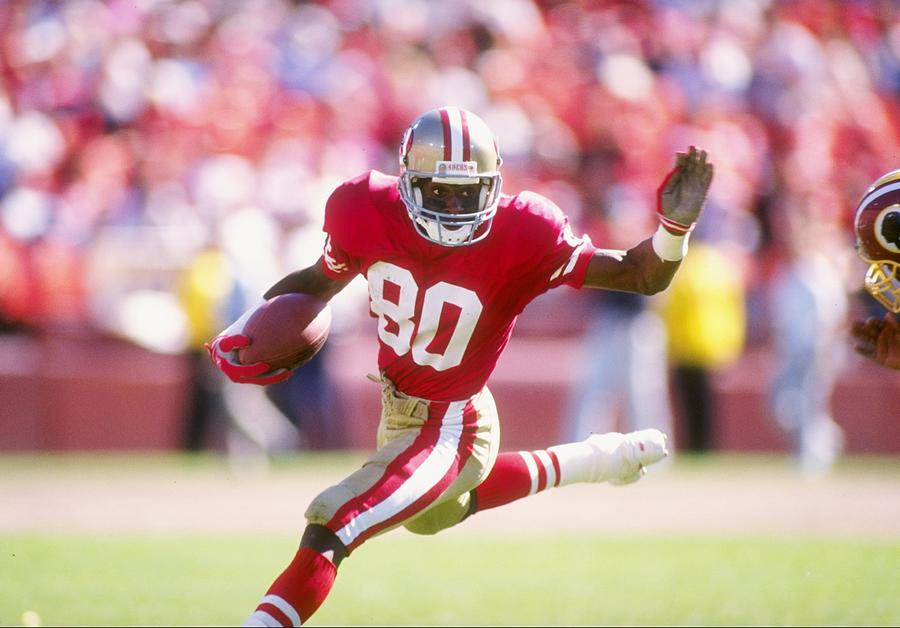 Jerry Rice #2 Photograph by Mike Powell