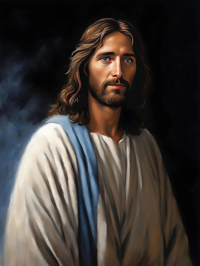 Jesus Christ Portrait - Christian Art - Son Of God #2 Painting by Wall ...