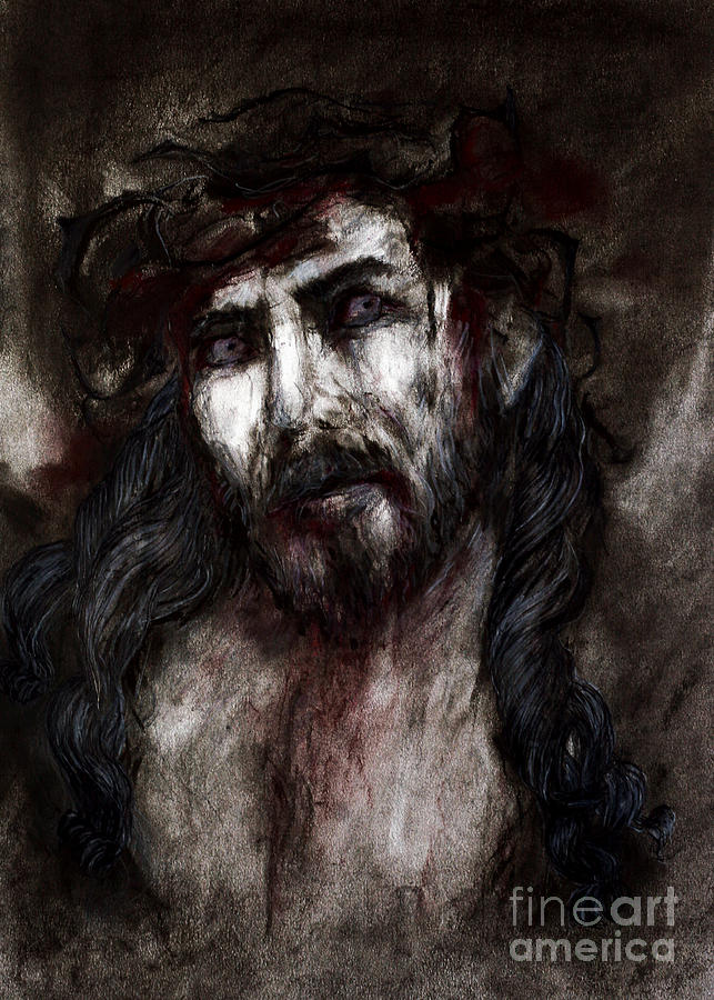 Jesus Pastel - Jesus by Jenni Mitkovic Jesus Pastel - Jesus by Jenni Mitkovic