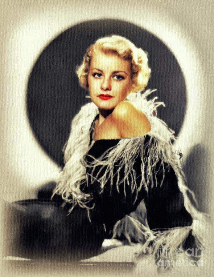 Joan Marsh, Vintage Actress #2 Painting by Esoterica Art Agency